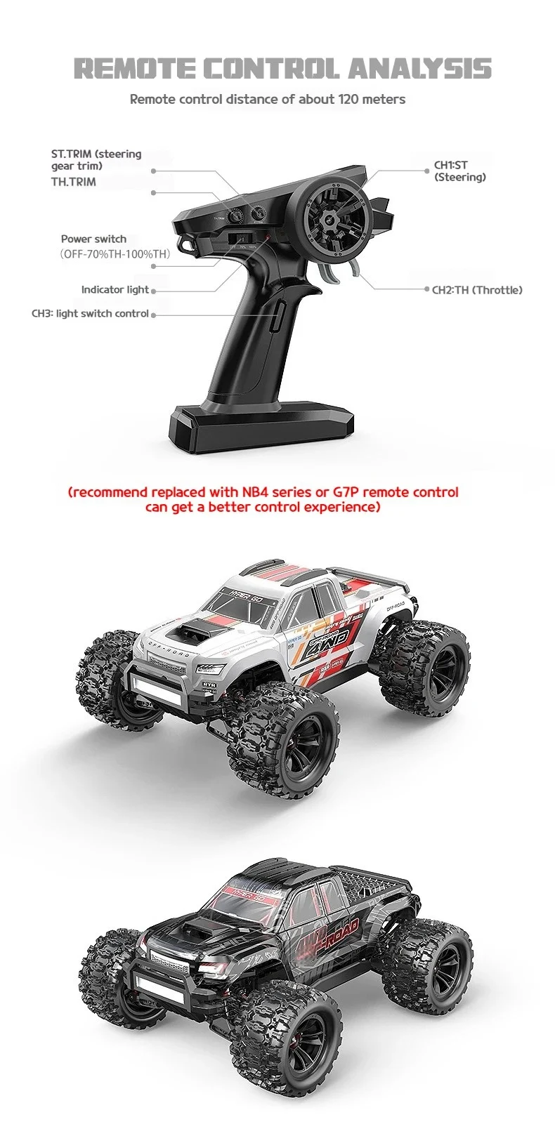 MJX 10208 RC Car V2 version -Black – MJX RC CAR Online Store